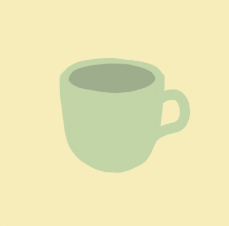 Floating coffee mug