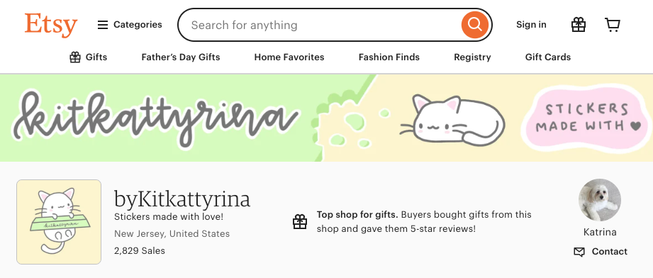 lemonyummy Etsy Shop Screenshot